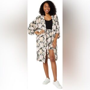 Saltwater Luxe Elray 3/4 Sleeve Kimono Duster. Size Small.